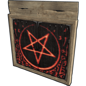 Wooden Double Door from Hell