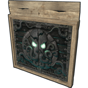 Tomb Of The Octopus Wooden Double Door