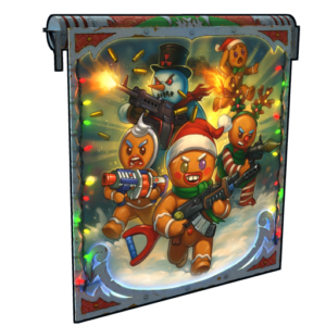 Gingerbread Raid Garage Door