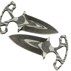 ★ StatTrak™ Shadow Daggers | Black Laminate (Battle-Scarred)