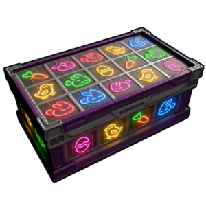 Neon Bunnies Large Wooden Box