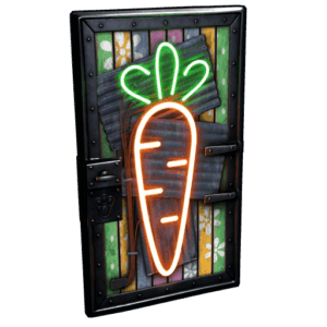 Neon Carrot Door