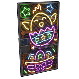 Neon Rise Sheet Metal Door