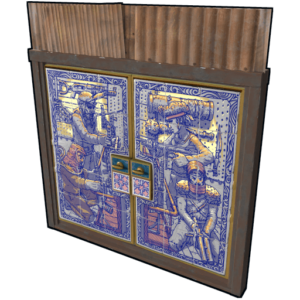 Porcelain Sheet Metal Double Door